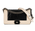 Boy Bag, &pound;1,600, Handbags, Black/Cream, Leather, Front view
